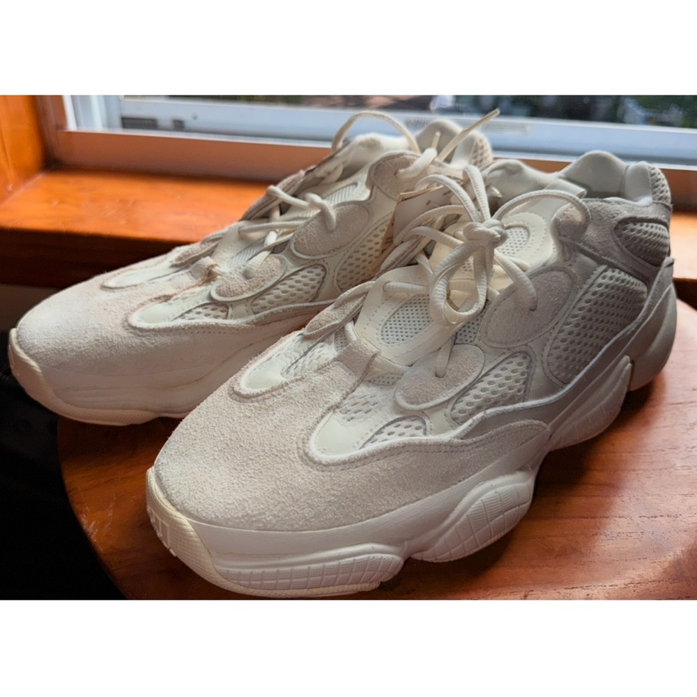 Adidas Yeezy 500 Bone White Sneakers - Picture 5 of 10